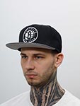 Бейсболка MITCHELL NESS арт. HHSS3264-BNEYYPPPBKGY Brooklyn Nets NBA (черный / серый)